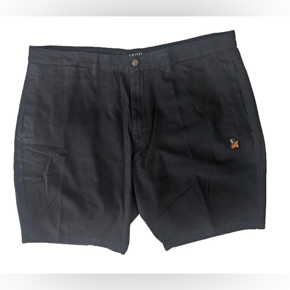 NEW- Size 42 Men's Akoo Chino Khaki Shorts Cotton Blend Mauritius Black